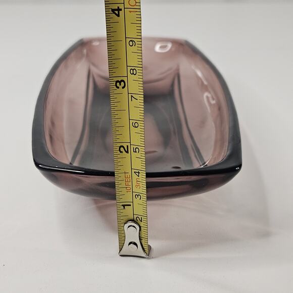 Vintage Moroccan Hazel Atlas Colony Capri Serving Dish Oblong Tray Amethyst - Picture 7 of 7